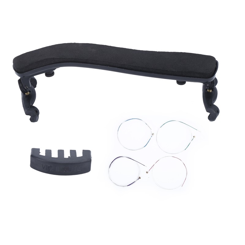 3 in 1 Violin Parts Kit Shoulder Rest Mute String