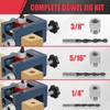 Self-Centering Doweling Jig Kit for Woodworking – Adjustable Width Dowel