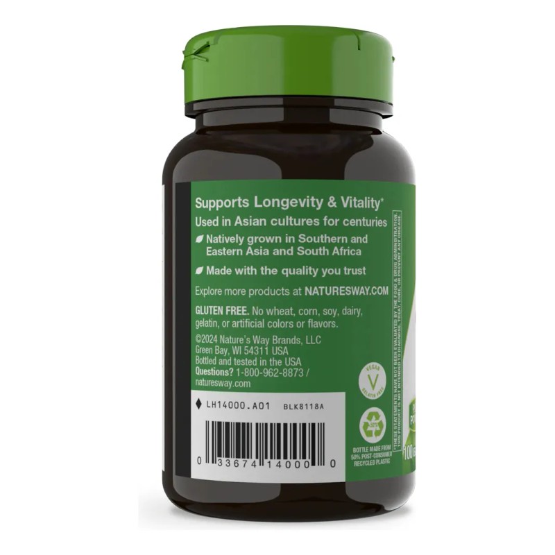 Natures Way Gotu Kola Herb Hierba Gotu Kola 100caps Sabor