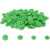 200 Sets T5 Resin Plastic Snaps, BetterJonny Size 20 Glossy Round Resin Plastic Buttons Fasteners for Cloth Crafts Towels DIY, Spring Green