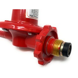 High Pressure Regulator Adjustable 0-40 PSI High Cap with Soft Nose POL x 3/8" Female Flare 6' Hose- Regulador de Alta presion ajustable