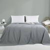 HOMBYS White Flat Sheets Oversized King 120”x120”,100% Washed Cotton Flat