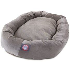 40 inch Vintage Villa Collection Micro Velvet Bagel Dog Bed By Majestic Pet Products