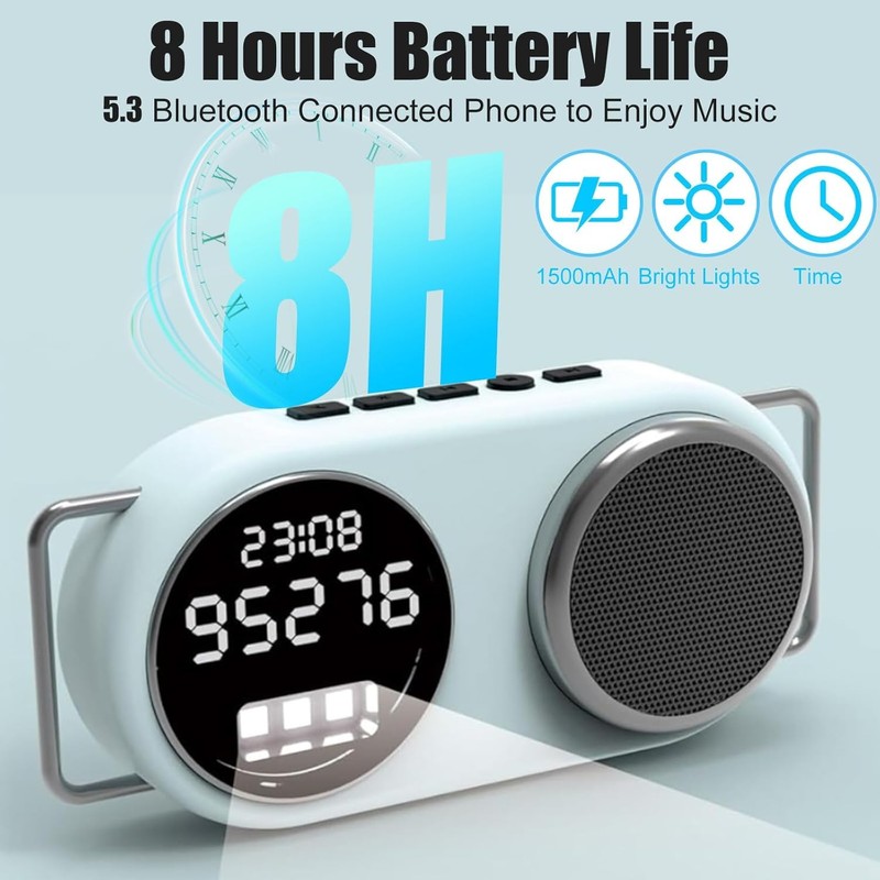 HUAJUN Pedometer with Bluetooth Speaker,Pedometer for Walking Steps and Miles