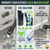 Silicone Caulking Tool 5 in 1,Caulk Remover Kit for Bathroom,