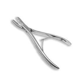 O.R. Grade Luer Bone Cutting Forceps, Curved, 6.75", Stainless Steel