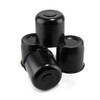 DewFlew 4Pcs 5.15" Push Through Wheel Center Caps Stainless Trailer