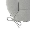 Harbour Housewares 2x Grey 40cm x 40cm Round Seat Pad