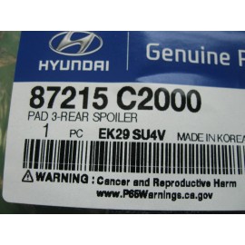 Hyundai NEW GENUINE HYUNDAI REAR SPOILER PAD 3 FOR 15-17 SONATA (PN 87215-C2000)