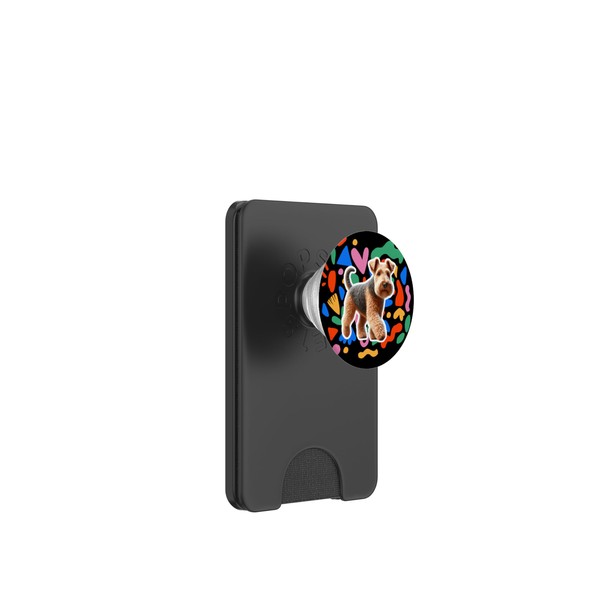 Welsh Terrier Colorful Design Dog PopSockets PopWallet for MagSafe