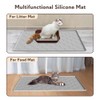 Garoopion Cat Litter Box Mat, Large 40" X 28" Litter