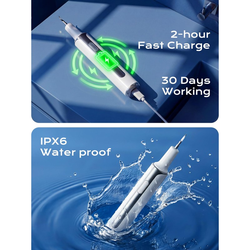 Ultrasonic Plaque Remover for Teeth - 42kHz Tartar Remover with