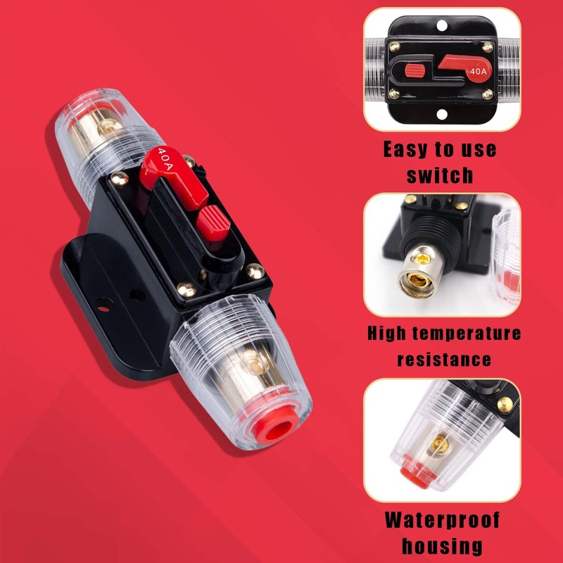 Inline Car Circuit Breaker, Automatic Fuse Holder, Inline Car Circuit
