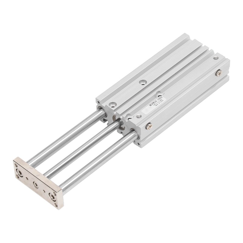 3 Stem Pneumatic Cylinder Aluminum Alloy Double Acting Air Cylinder