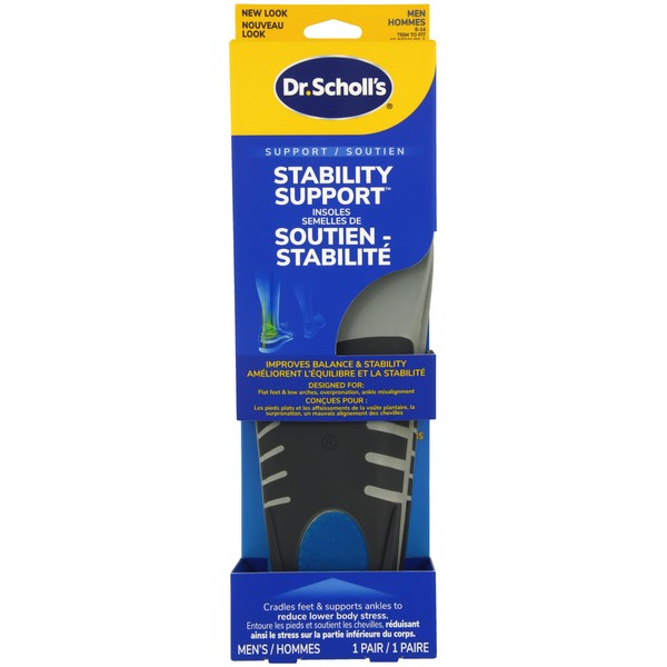 Dr. Scholl's® Stability Support Insoles, Flat Feet & Overpronation Low