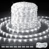33ft/10m LED Rope Lights, Cool White Rope Light Outside, Waterproof