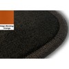PartCatalog Orange Edge Custom Fit Front Carpet Floor Mats, Black,