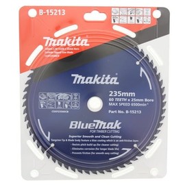 Makita Bluemak Tungsten Carbide Tipped Saw Blade, 235 mm x 25 mm x 60T