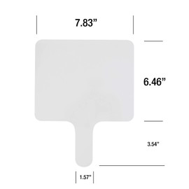Dry Erase Answer Paddle - White Board, Double Sided (1 Pack, 7.83 Inches X 6.46 Inches)