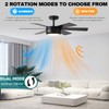 SHOWDI 42 Inch Ceiling Fan with Lights and Remote, 6
