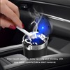 MUQIDA Car Ashtray with Lid, Auto Portable Stainless Steel Smokeless