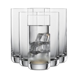 SCHOTT ZWIESEL Convention Longdrink Glass(Set of 6), Iced Beverage Glasses for Cocktails, Dishwasher-Safe Machine-Made Tritan Crystal Glasses, Made in Germany (12.5 Ounce)