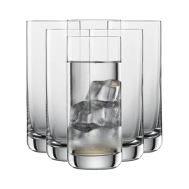 SCHOTT ZWIESEL Convention Longdrink Glass(Set of 6), Iced Beverage Glasses for Cocktails, Dishwasher-Safe Machine-Made Tritan Crystal Glasses, Made in Germany (12.5 Ounce)