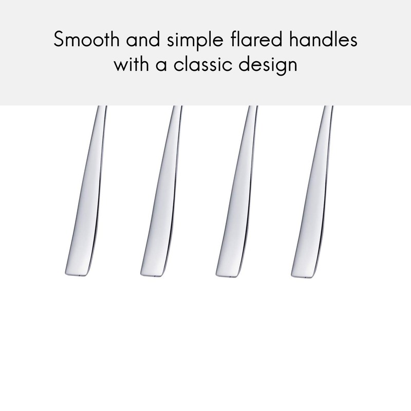 Viners Everyday Purity 18/0 4pce Tea Spoon, Stainless Steel, Teaspoon