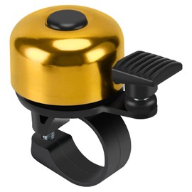 Binudum Bicycle Bell Mountain Bike Retro Mini Bicycle Bell Loud 120 dB Durable MTB Road Bike Cycling Bicycle Bell for Children and Adults (Yellow)