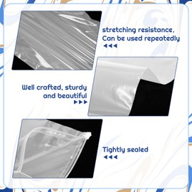 50 Pcs 5 Sizes Zip Lock Bags for Clothes, Reusable Plastic Travel Storage Bags Waterproof Maternity Hospital Bag Organiser Pouches, Frosted ziplock bags for Clothes, Shoes, Cosmetics, No Holes