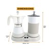 FUOCCI Espresso Maker With Milk Frother; 3 Cups Italian Coffee