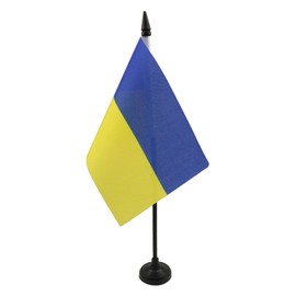 AZ FLAG - Table Flag Ukraine - 15 x 10 cm - Ukrainian Table Flag 10 x 15 cm - Flags