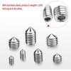 200 Pieces Cone Point Grub Screws M3 M4 M5 M6