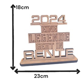 Freutopia - Retirement Gift Woman, Pensioner Gift Man, Retirement Gift Women, Retirement Gifts, Retirees Gift Wood