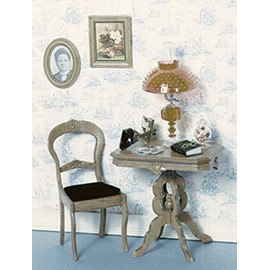 Melody Jane Chrysnbon Dollhouse Victorian Table & Chair Furniture Kit Model Kit F-110