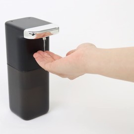 Stayer Gel Dedicated Automatic Spout with Sensor Sensor, Non-Contact Type, Auto Dispenser, Japanese Instruction Manual Included, Hand Disinfection (Black/Black)