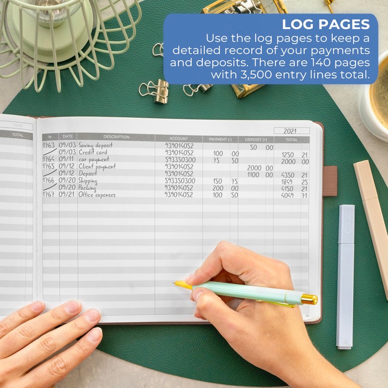 Clever Fox Accounting Ledger Book Horizontal – Columnar Journal &