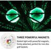 HIAARO LED Disc Golf Baskets Light 2 Pack with Magnetic