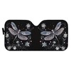 BIGCARJOB Art Black Dragonfly Car Shades for Front Windows Auto