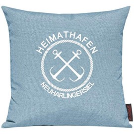 ShirtInStyle Cushion Cover for Selected One! Sofa Cushion Design Typo Cuddly Idea Home Port Neuharlingersiel, Cushion, Sofa, Decoration, Cuddling, Holiday, Lake, Sea, Hometown, City, Holiday,