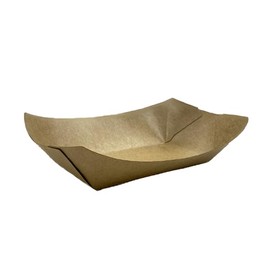 Niche Plus Disposable Craft Unbleached Tray, Paper, Dinnerware, Water Resistant, Oil-Resistant, Medium, Approximately 50 Sheets