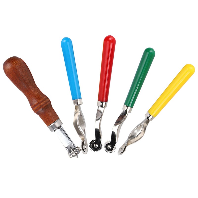 5Pcs Leather OverStitch Marking Wheel Handcrafted Scribe Point Make Tool