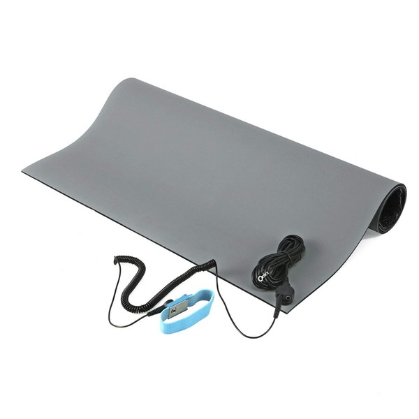MWRF ESD Mat Kit with Wrist Strap and Grounding Cord