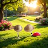 2Pc Novelty Summer Adjustable Pet Dog Outdoor Straw Hat Puppy