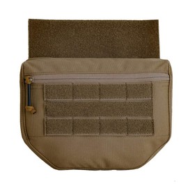 KRYDEX Tactical Admin Pouch Dump Drop Pouch Utility Bag with Hook and Loop for AVS JPC CPC AVS Tactical Vest Coyote Brown