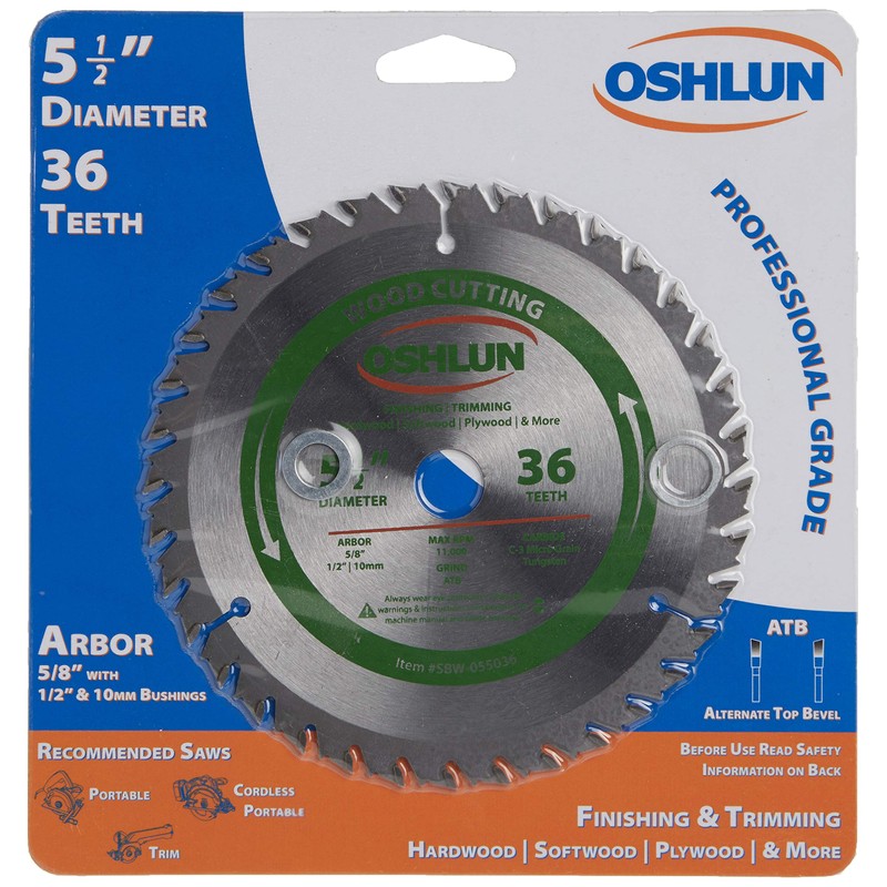 Oshlun SBW-055036 - Hoja de sierra de corte ATB de