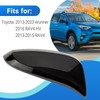 Black Door Rearview Mirror Cover Fits for Toyota 2013-2023 4Runner