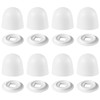 8 Pack Toilet Screw Cover Caps, White Universal Toilet Bolt