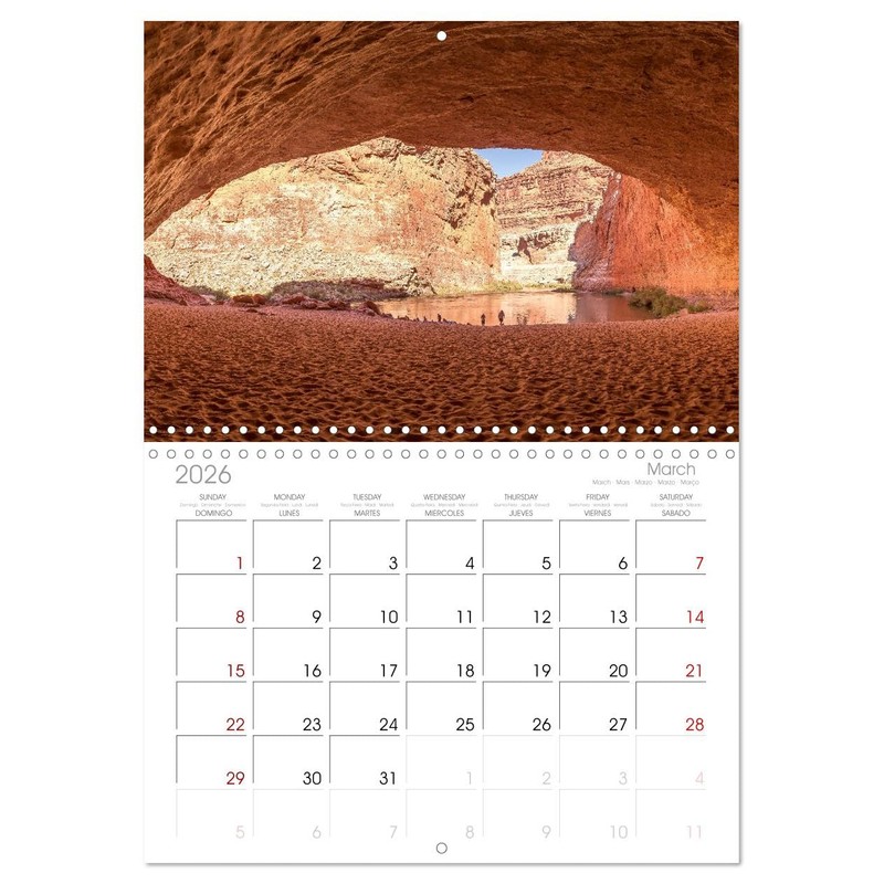 Colorado River Rafting im Grand Canyon (Monthly Wall Calendar 2026