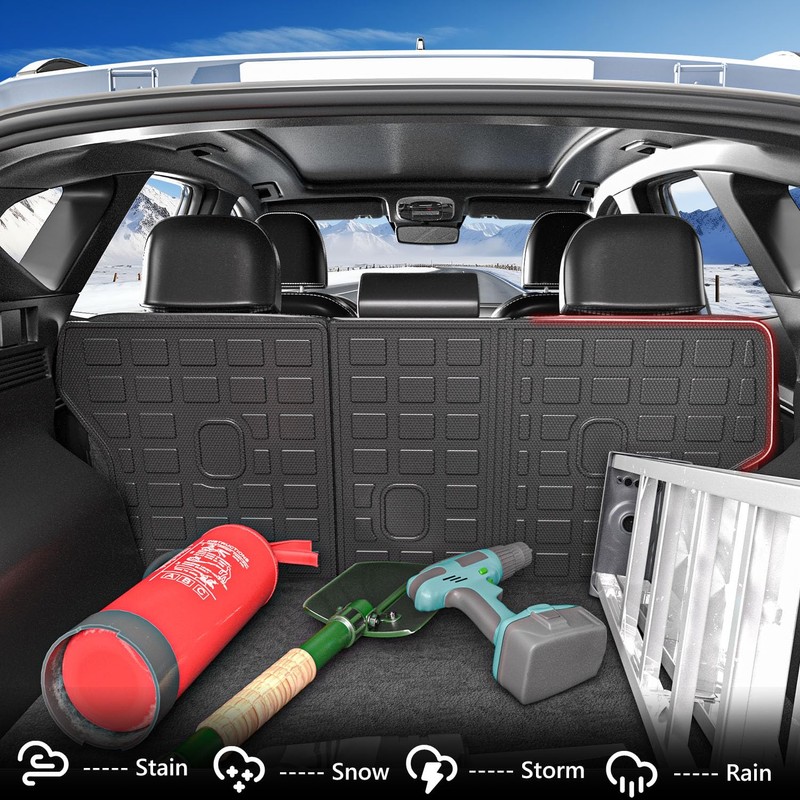 Xipoo Cargo Liner Compatible with 2022-2025 Tucson Backrest Mat TPE